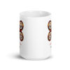 Strength Adinkra Symbol White Glossy Mug