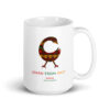 Learn From Past Adinkra Symbol White Glossy Mug