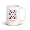 Freedom Adinkra Symbol White Glossy Mug