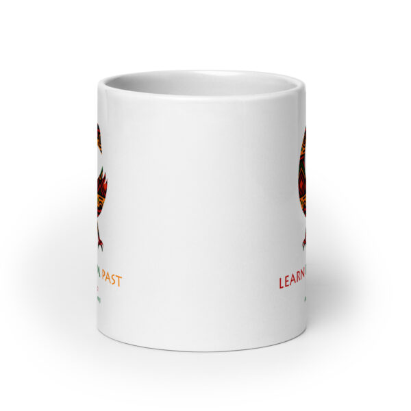 Learn From Past Adinkra Symbol White Glossy Mug - Image 8