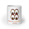 Wisdom and Knowledge Adinkra Symbol White Glossy Mug