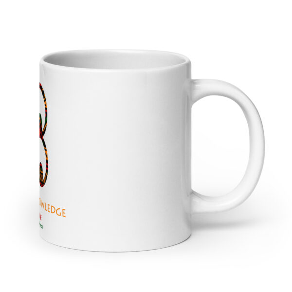 Wisdom and Knowledge Adinkra Symbol White Glossy Mug