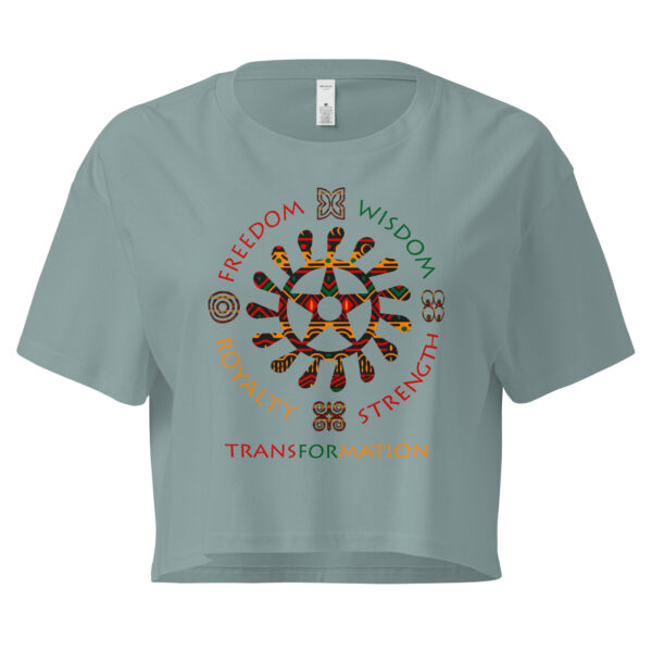 Adinkra Symbol of Life Women’s Crop Top - Image 1