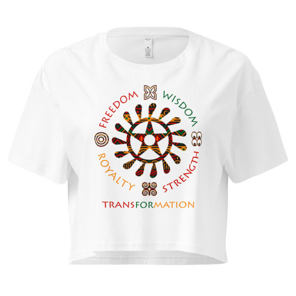 Adinkra Symbol of Life Women’s Crop Top - Image 3