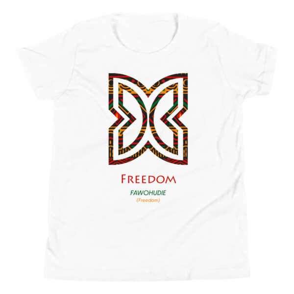 Freedom Adinkra Symbol Youth T-Shirt