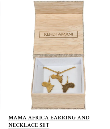 Mama Africa Earring and Necklace Set
