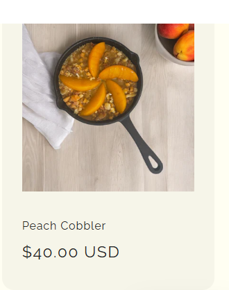 Peach Cobbler Dessert Candle