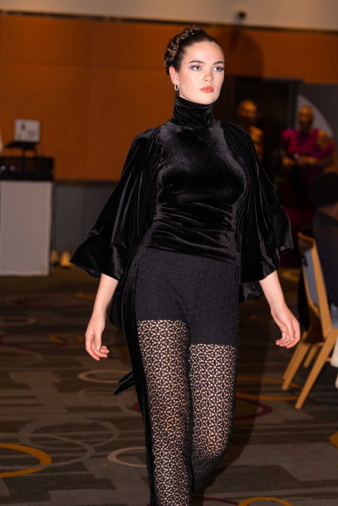 Model on the Runway for Theresa Marie's RESILIENT Collection
