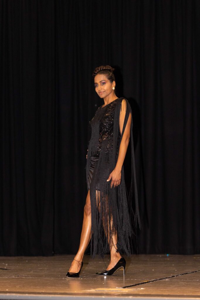 Model on the Runway for Theresa Marie's RESILIENT Collection